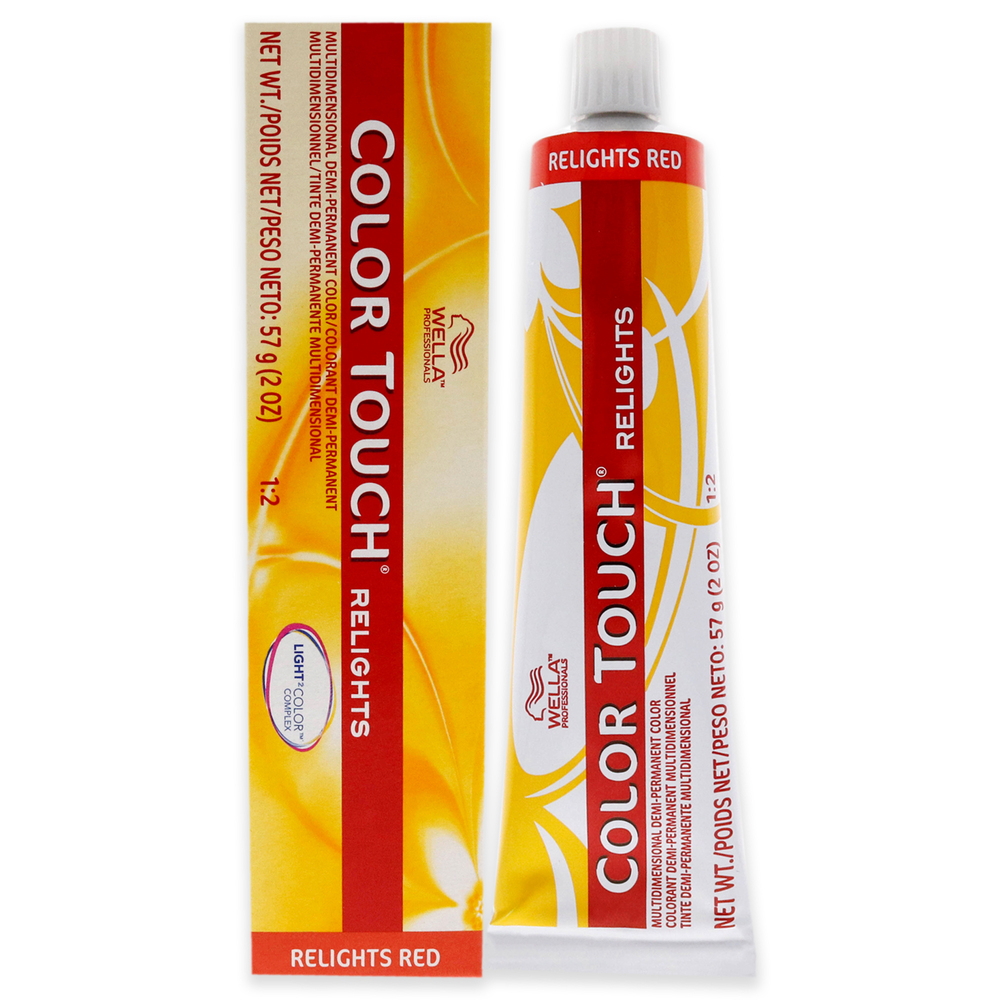 Color Touch Relights Demi-Permanent Color - 47 Red Brown by Wella Unisex 2 oz